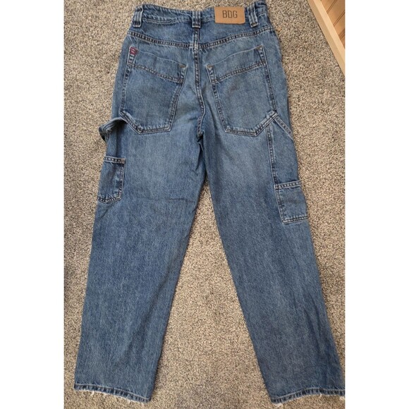 BDG Urban Outfitters Jeans Size 27 High Rise Carpenter Utility Y2K Blue - Picture 11 of 16
